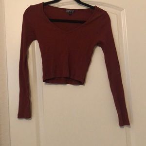 Topshop crop long sleeve
